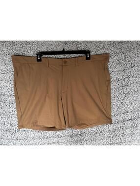 FLX Premium Shorts Mens 52 Brown 8” Inseam Stretch Big & Tall NWT